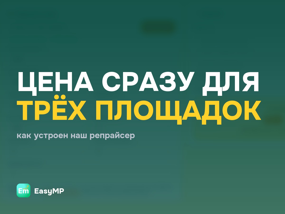 Репрайсер: цена для трёх площадок и сторож убыточных позиций